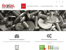Tablet Screenshot of forplan.ch